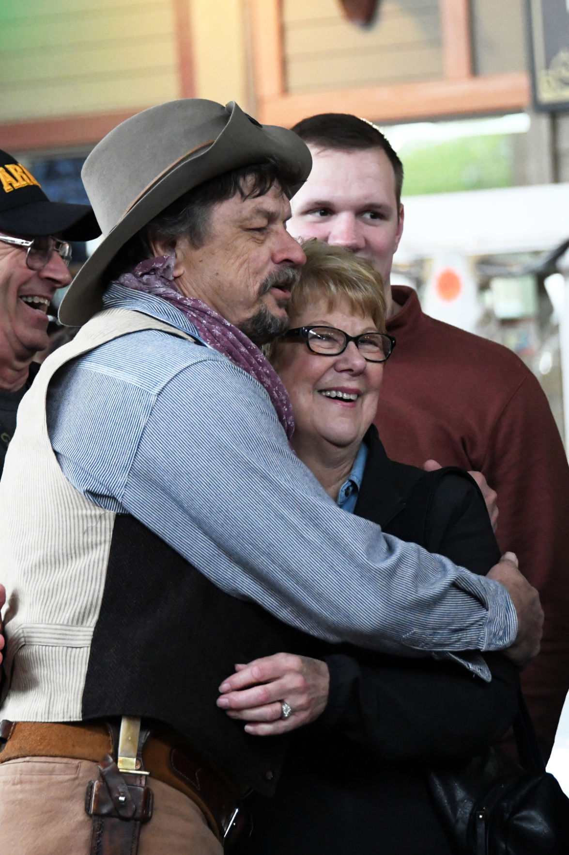 049 Sharon Nelson gets a cowboy hug.JPG